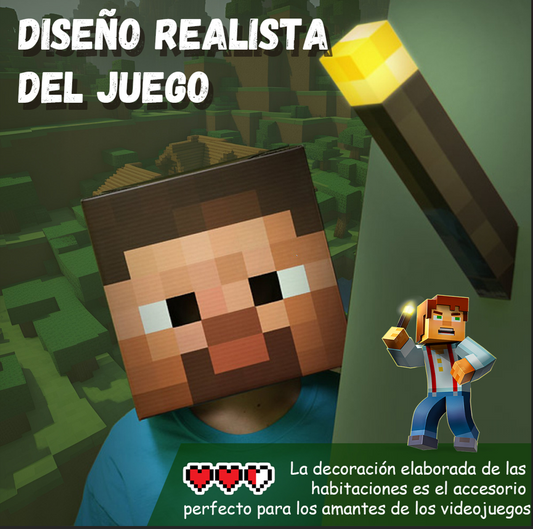 Lámpara de Antorcha Minecraft ¡Ilumina tu mundo con estilo!